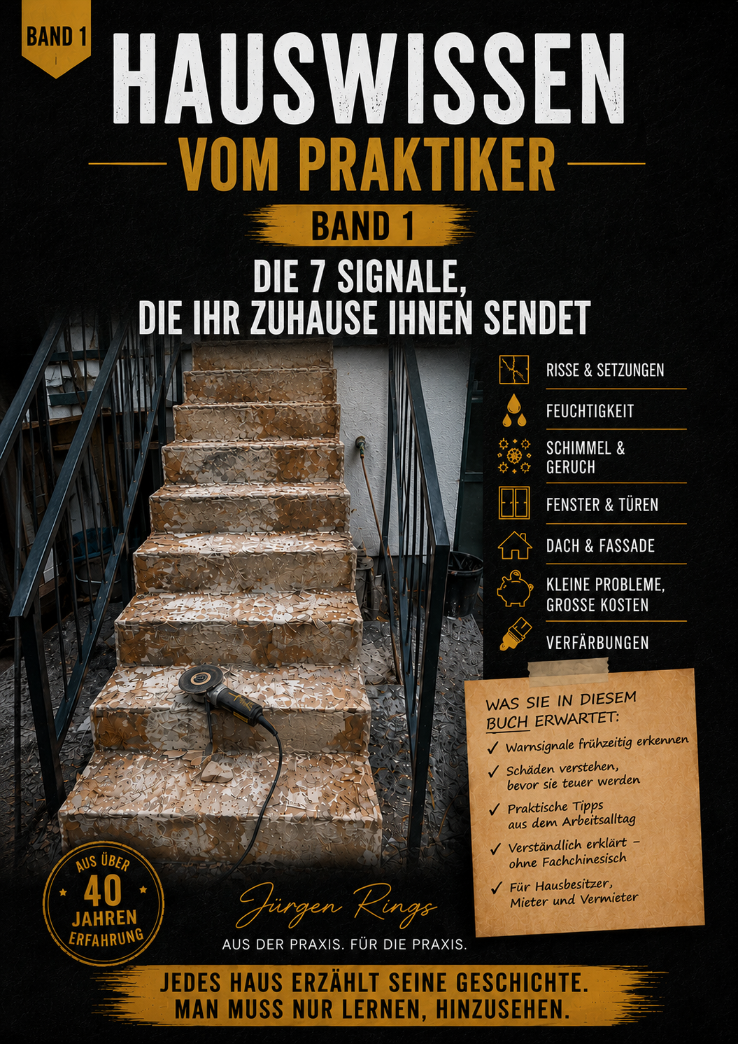 Produktansicht von Hauswissen vom Praktiker Band 1 auf Buch, Tablet und Smartphone
